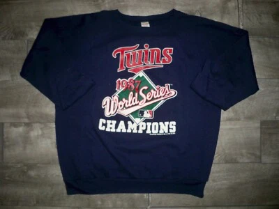 Sudadera de Colección MINNESOTA TWINS Serie Mundial Campeón Grande 1987 Foto 1 de 4
