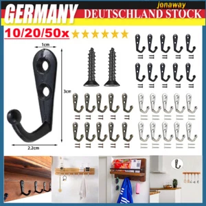 10-50* Kleiderhaken Mantelhaken Garderobenhaken Vintage Wandhaken Huthaken DE - Bild 1 von 21