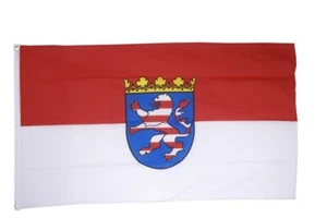 Fahne Deutschland Hessen Flagge hessische Hissflagge 90x150cm - Picture 1 of 1