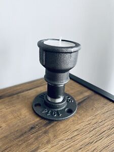 Handmade Steampunk Industrial Pipe Tea light Candle Holder