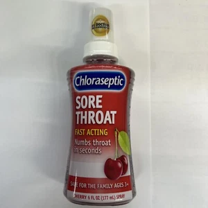 Chloraseptic Cherry Sore Throat Spray 6 Oz - Picture 1 of 3