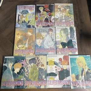 Lot of 10 Shiho Sugiura Manga: Silver Diamond Books #1, #4 - #12 Set - Picture 1 of 11