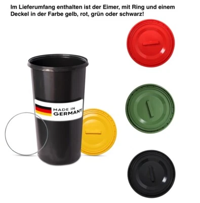 Gelber Sack Eimer Ständer Mülleimer Müllsackständer Sackeimer 60l Deckel - Ring - Bild 1 von 4