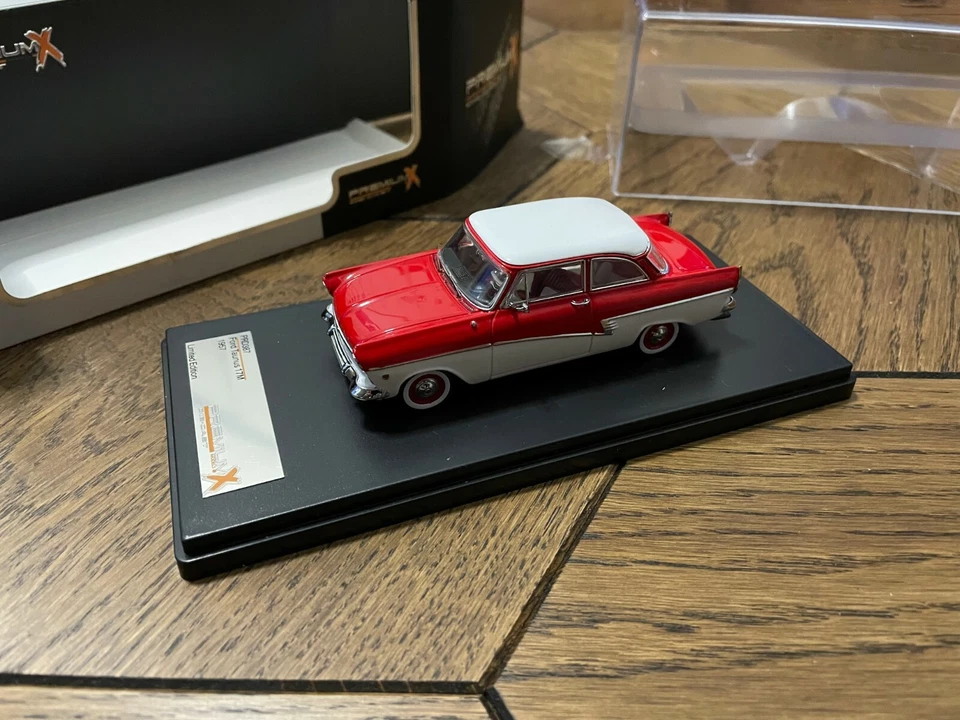Premium PRD387 Ford Taunus 17M 1957 Red/White Limited Edition Scale Model Mint - Image 1 of 4