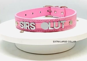 BDSM pink customised Collar slave kink sub bondage kit sissy choker camgirl - Picture 1 of 6
