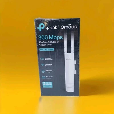 TP-Link EAP110-Outdoor 2.4GHz 300Mbps Outdoor Wireless Access Point Passive PoE - Image 1 of 4