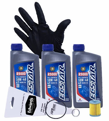 Kit de cambio de aceite para motocicleta scooter Suzuki Burgman 400 2003-2006 (completamente sintético) Foto 1 de 4