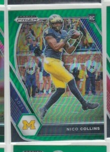 NICO COLLINS '21 PANINI PRIZM DRAFT PICKS GREEN PRIZM ROOKIE-INVIAMI LE TUE OFFERTE - Foto 1 di 12