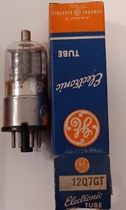12Q7GT NOS vacuum tube GE dual diode triode - Picture 1 of 1