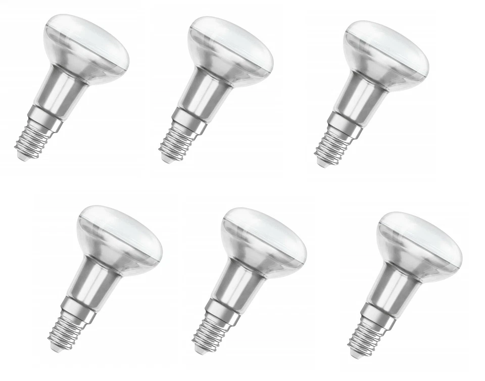 6x OSRAM LED Star R50 60° Reflektor 2,8W = 19W E14 warmweiß EEK:F (Spektrum A-G) - Bild 1 von 3