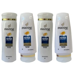 Lot of 4 Pantene Pro-V Repair & Protect Shampoo 12.6 oz & Conditioner 12 oz HTF - Picture 1 of 12