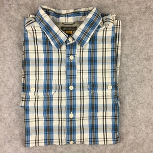 Eddie Bauer Short-sleeve Vented Fishing Button-ip Shirt w/ Inner Breathable Mesh - Picture 1 of 9