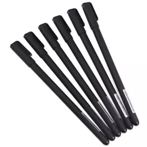 12PCS Classic Black Ink Gel Pens 0.38mm Fine Rollerball Writing Pens - Picture 1 of 4