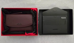Tumi Belden SLG #150153-A506/0197114CBN Leather Flap Card Case 3.25x4.5 Cabernet - Picture 1 of 4