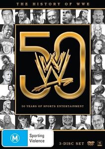 THE HISTORY OF WWE - 50 Years of Sports Entertainment 3DVD SET NEW SEALED!