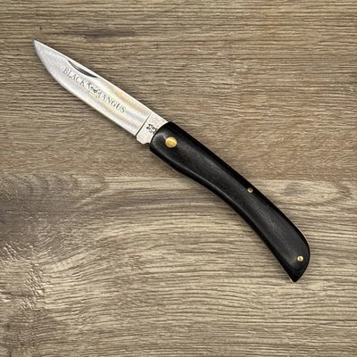 CUCHILLOS - GRÚA KISSING VINTAGE INOXIDABLE KC44 ALEMANIA "BLACK ANGUS" SOD BUSTER Foto 1 de 2