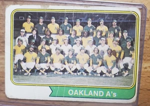 1974 Topps #246 Oakland Athletics Vintage Team Card TC - Picture 1 of 2