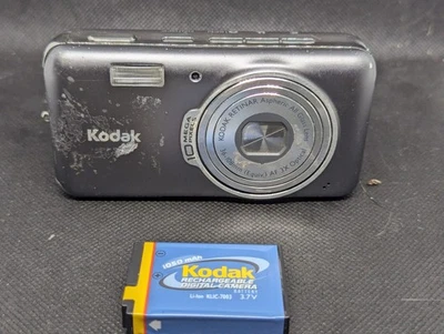 Kodak EasyShare V1003 10.0MP Digital Camera Silver W/ Battery - Tested  - Image 1 of 4