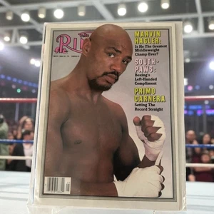 1982 Ring Boxing Magazine 🥊 Marvin Hagler Cover! Vol. 61 Issue 4 Vintage Gold! - Picture 1 of 8