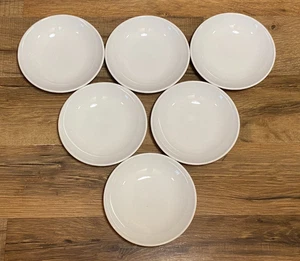 6er SET - Vintage CORNING PYROCERAM - 4 1/2" WEISSE OBSTBEEREN DIPSCHALEN - Bild 1 von 4