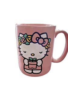 Hello Kitty Blumentopf Rosa Keramiktasse 17 Unzen - Bild 1 von 5