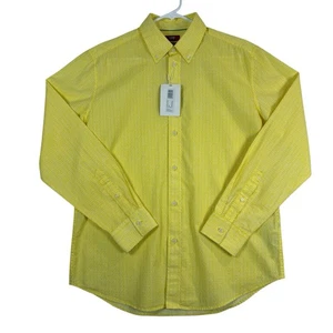 NWT ESPRIT Mens Regular fit Button Up Shirt Size M Yellow Classic Easter Spring - Picture 1 of 9