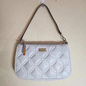 Borsa a mano KATE SPADE donna beige pelle bianca Astor Court trapuntata tracolla - Foto 1 di 16