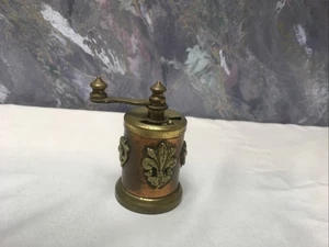 Vintage Macina Temperata 3" Pfeffermühle Mühle Messing Kupfer Italien #da - Bild 1 von 8