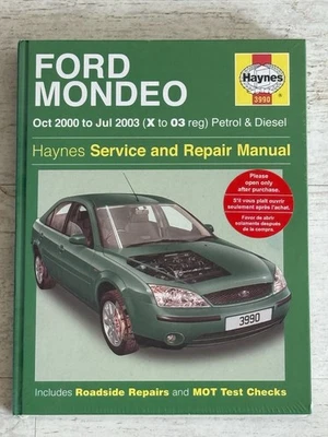 NEW - Haynes Manual 3990 - Ford Mondeo, 2000 to 2003, petrol & diesel - Image 1 of 3