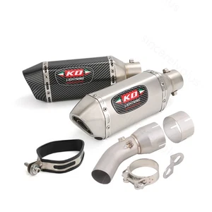 51MM Muffler For Kawasaki Ninja 650 Z650 2023-2025 Exhaust Connect Link Mid Pipe - Picture 1 of 12
