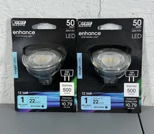 Lot Of 2 Feit Electric Daylight 12V  500 Lumens GU5.3 LED Bulbs  50W - Picture 1 of 2