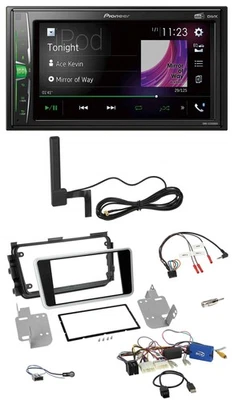 Pioneer MP3 DAB Lenkrad 2DIN Bluetooth Autoradio für Nissan Micra 17-20 Rückfahr - Bild 1 von 4