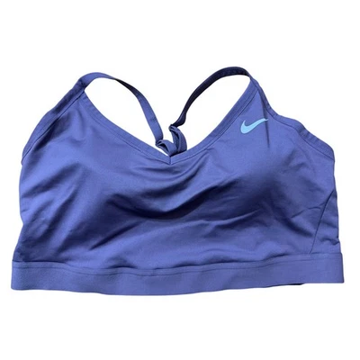 Nike Women's Plus Size Purple & White Racerback Sports Bra Size 3X - Image 1 of 4