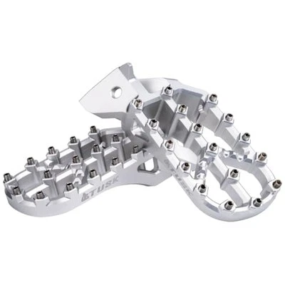 Tusk Edge Billet Adventure Foot Pegs Compatible with BMW R1300GS (Silver) - Image 1 of 4