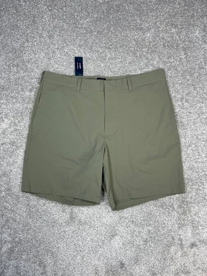 Pantalones Cortos Tecnológicos J Crew 7" Para Hombres 34 Verde Dos Vías Elastizados Tiro Medio Ropa Resort Nuevos Foto 1 de 4