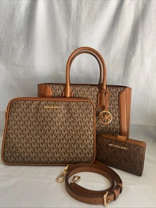 Michael Kors Kali Medium Satchel Ipad Case Tote Shoulder HandBag & Wallet - Picture 1 of 24