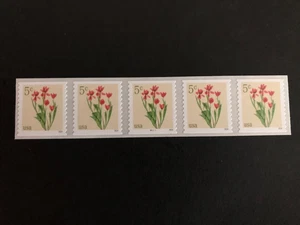 U.S. Stamps, Scott # 5905, PNC5 # P11111, Red Tulip, w/Low Back #, from 10K Roll - Picture 1 of 2