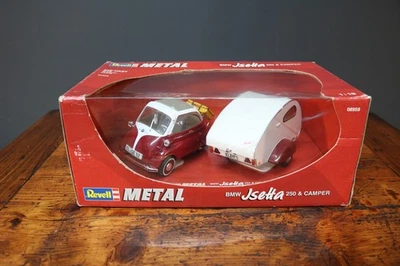 Revell BMW Isetta 250 Bubble Car & Teardrop Camper Caravan Red 1:18 Scale NEW - Image 1 of 4
