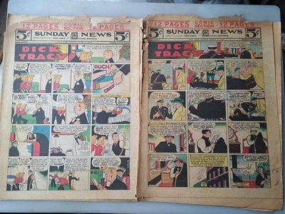 New York Sunday News Sunday COMICS TWO 1944 12 páginas seções completas - Imagem 1 de 3
