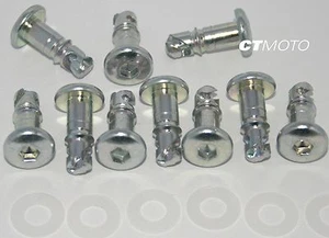 DZUS Fairing Bolts for Aprilia RSV Mille X 12 - High Quality MACHINED D3 SILVER - Picture 1 of 1