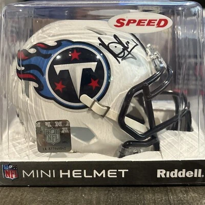 Minicasco autografiado por Vince Young Tennessee Titans - Beckett Witnessed - Nuevo en caja. Foto 1 de 4