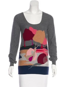 SONIA RYKIEL Cashmere Intarsia Sweater Size: M | US6, FR38 - Imagen 1 de 1