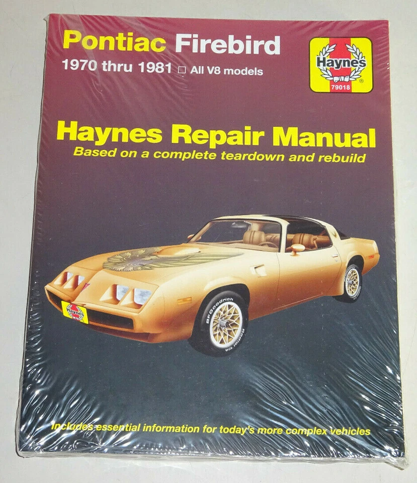 Manuale di Riparazione Pontiac Firebird V8/Trans Am , gli Anni 1970 - 1981 - Immagine 1 di 1