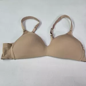 Warner's Women Bra 36A Beige Cloud 9 Super Soft Wireless Lift Comfort Adjustable - Picture 1 of 7