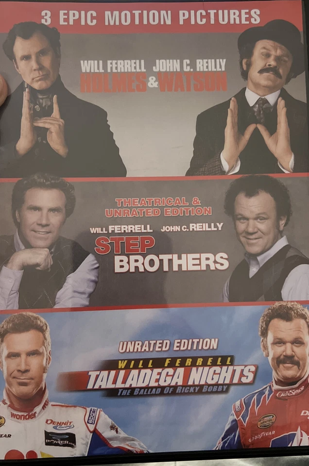 Holmes and Watson  Step Brothers  Talladega Nights: The Ballad of  - VERY GOOD - Image 1 of 1