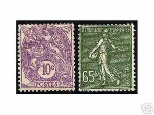 FRANCE STAMP TIMBRE YVERT 233 / 234 " BLANC 10c + SEMEUSE 65c " NEUFS xx TTB - Imagen 1 de 1