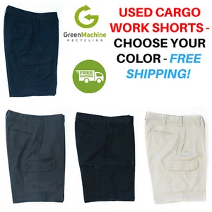 Used Cargo Work Shorts Cintas Redkap Unifirst G&K Dickies etc FREE SHIPPING - Picture 1 of 5