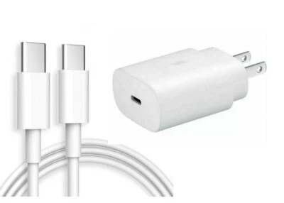 25w Type USB-C Super Fast Wall Charger+6FT Cable For Samsung Galaxy S7 FE Tablet - Image 1 of 2