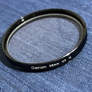 Canon 58mm UV 1x Genuine Camera Lens Filter - Picture 1 of 4