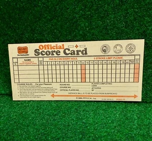 Vintage PUTT-PUTT Golf Score Card (1980) PPA Professional Putters Association - Picture 1 of 8
